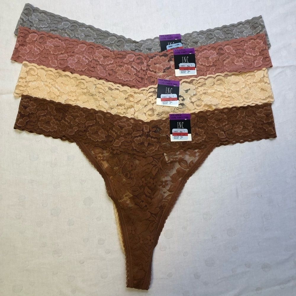 NWT I.N.C intimates Panty 4 Pack XXL Multicolor